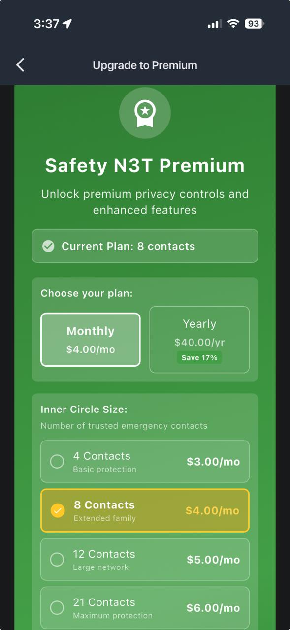 Premium Features screenshot