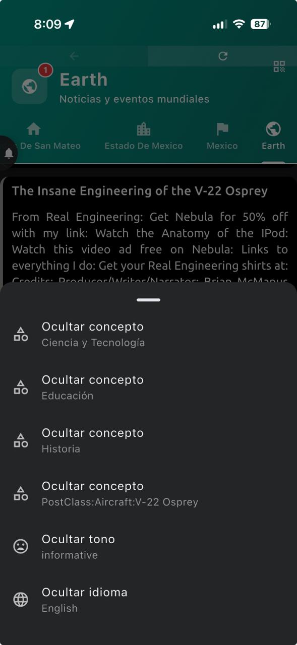 News Feed screenshot